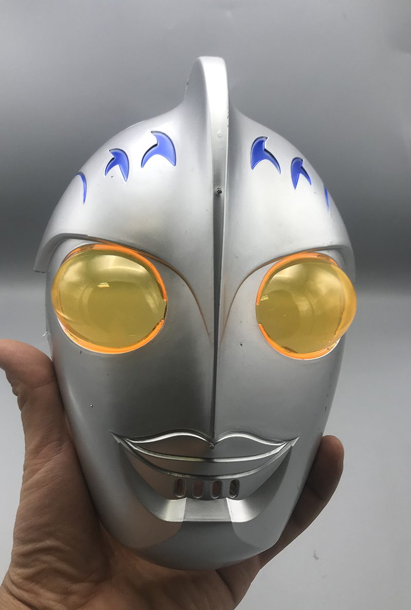 CLZ192 Cadılar Bayramı Pörtlek Göz Camlı Uzaylı Maskesi - Robot Maskesi 24x16 Cm (4172)