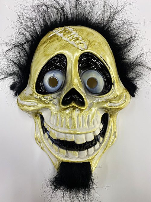 CLZ192 Siyah Peluş Saçlı Coco Hector Rivera Maskesi 25x23 Cm (4172)