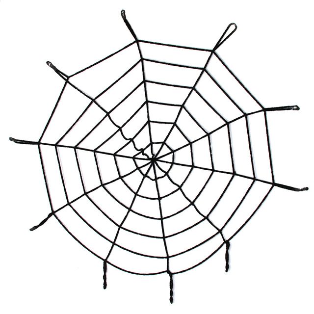 CLZ192 Halloween Cadılar Bayramı Örümcek Ağ Dekor Siyah 1.5 Metre (4172)