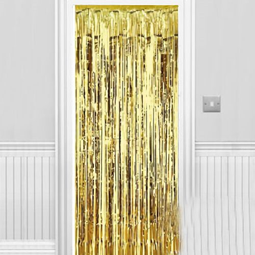 CLZ192 Işıltılı Duvar ve Kapı Perdesi Gold 90x200 cm (4172)
