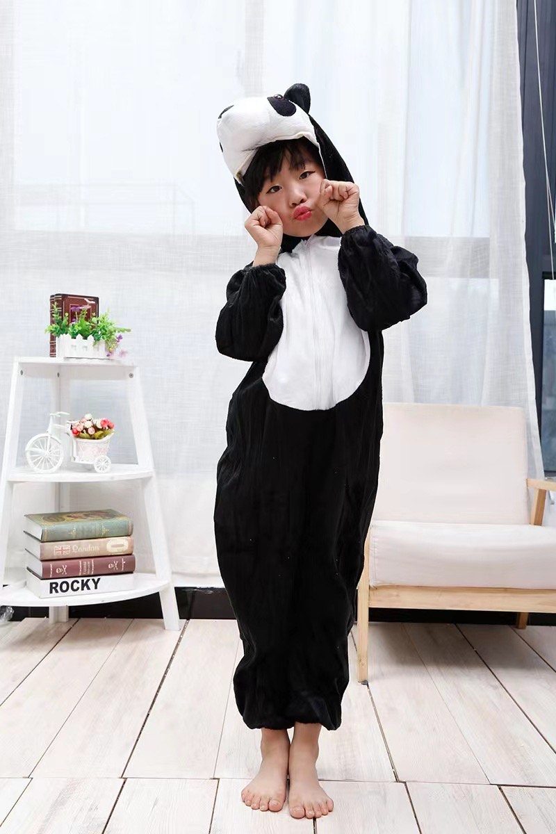 CLZ192 Çocuk Panda Kostümü 6-7 Yaş 120 cm (4172)