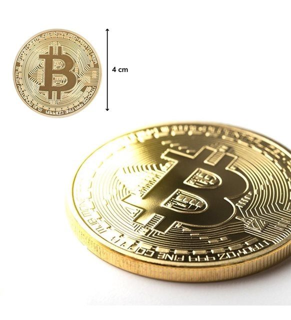 CLZ192 Bitcoin Madeni Hatıra Parası Hediyelik Para (4172)
