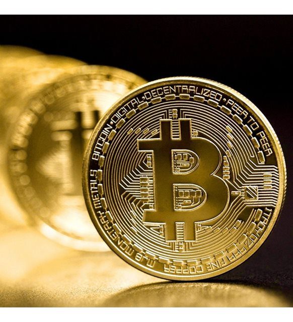CLZ192 Bitcoin Madeni Hatıra Parası Hediyelik Para (4172)