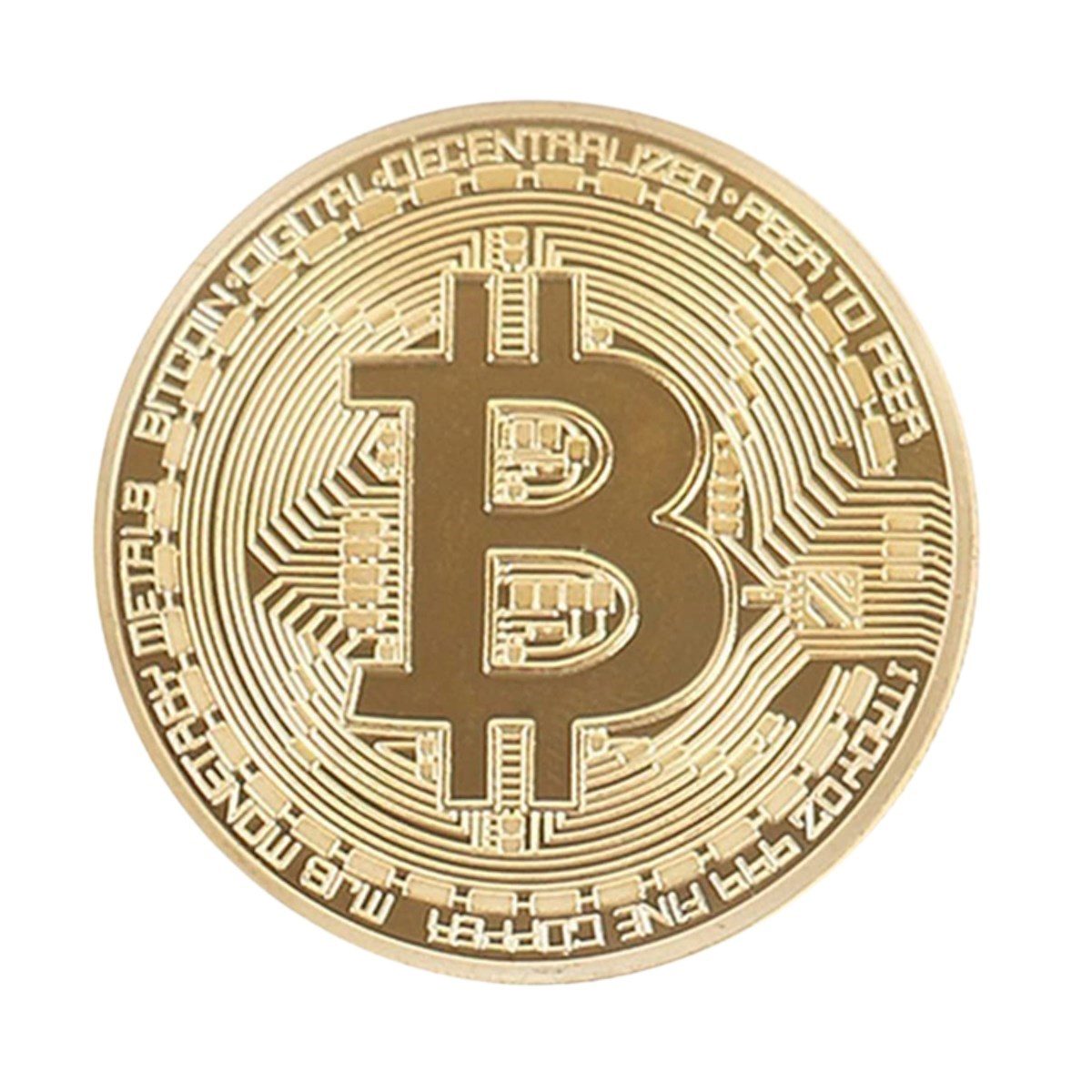 CLZ192 Bitcoin Madeni Hatıra Parası Madeni Bitcoin Hediye Sikke Para (4172)
