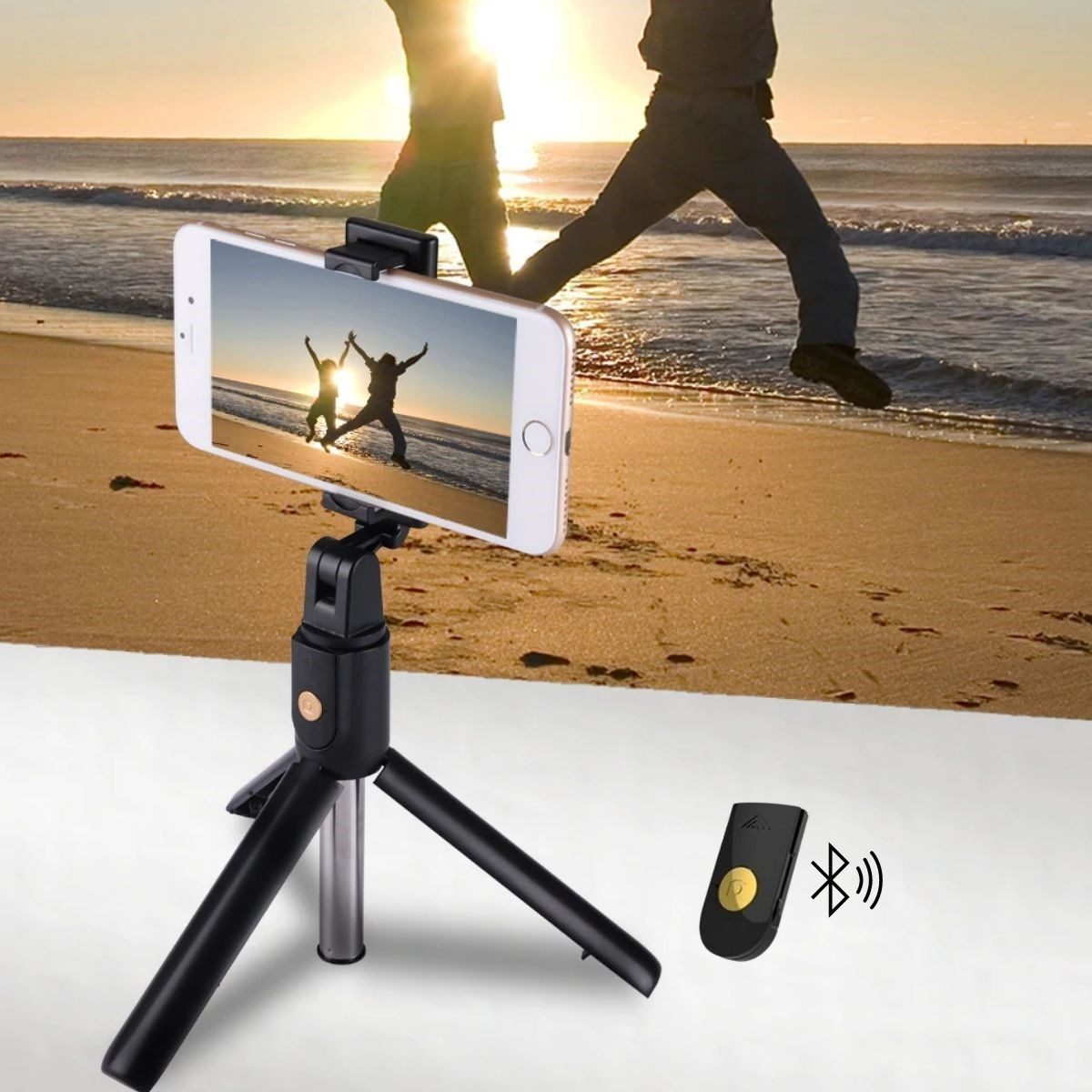 CLZ192 Sabitlenebilir Cep Telefon Tutucu Ayarlanabilir Taşınabilir 3 Ayaklı Tripod Selfie Çubuğu (4172)