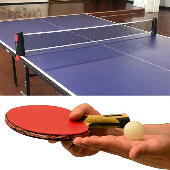 CLZ192 Masa Tenisi Spor ve Eğitim Seti Tüm Masalara Uyumlu Portatif File ve Ping Pong Ekipmanları (4172)