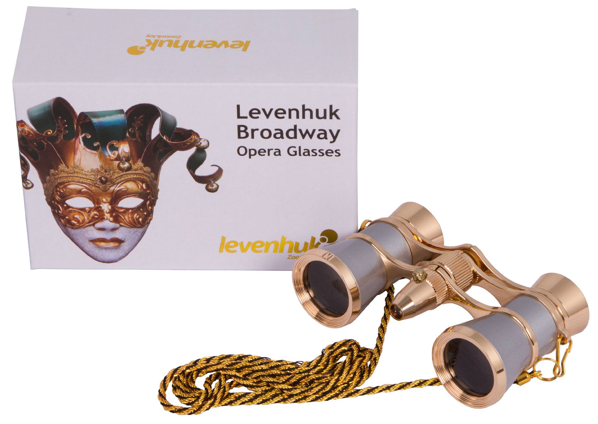 CLZ192 Levenhuk Broadway 325F Opera Dürbünlerı (gümüş rengi, LED ışıklı ve zıncırlı) (4172)