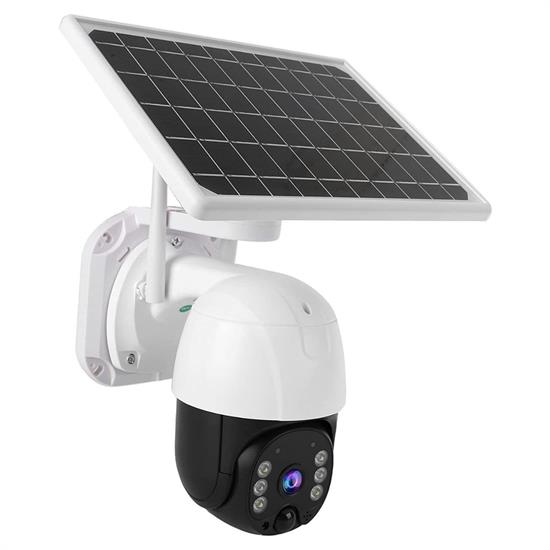 CLZ192 Solar Panelli Su Geçirmez Gece Görüş Destekli Wifi Bağlantılı Güvenlik Kamerası (4172)
