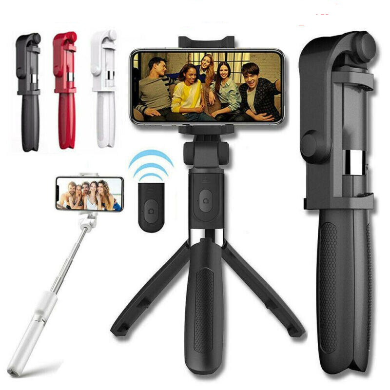 CLZ192 Selfie Stick L01 Bluetooth Kumandalı Selfie Çubuğu Tripod Monopod (4172)