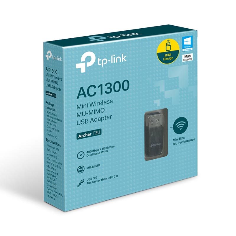 CLZ192 TP-LINK ARCHER T3U AC1300 1300 MBPS USB WIRELESS ADAPTÖR (4172)