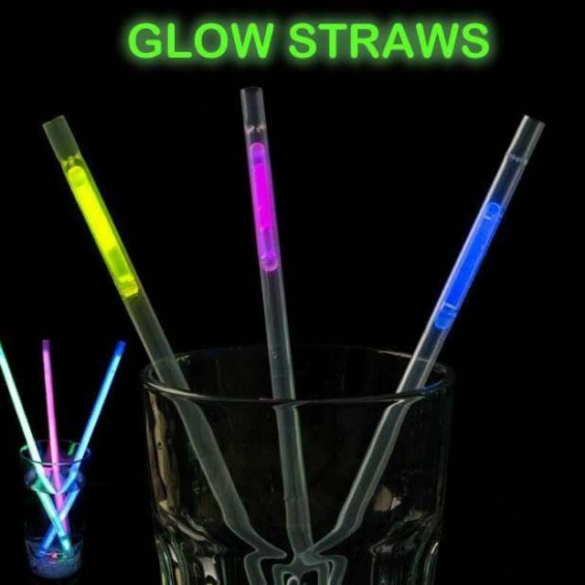 CLZ192 Karanlıkta Parlayan Glow Stick Fosforlu Pipet 3 Renk 3 Adet (4172)