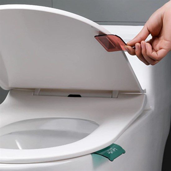 CLZ192 Hijyenik Taşınabilir Yapışkanlı Tuvalet Koltuk Kaldırıcı Klozet Kapak Kaldırma Pedi Tutamacı (4172)