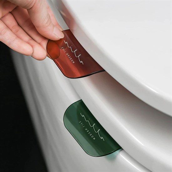 CLZ192 Hijyenik Taşınabilir Yapışkanlı Tuvalet Koltuk Kaldırıcı Klozet Kapak Kaldırma Pedi Tutamacı (4172)