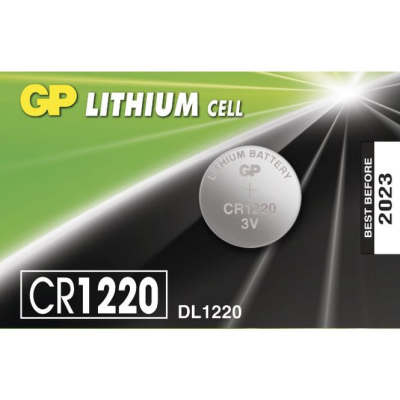 CLZ192 GP LITHIUM CELL CR-1220 DL-1220 PARA PİLİ 3V 5Lİ KART (4172)