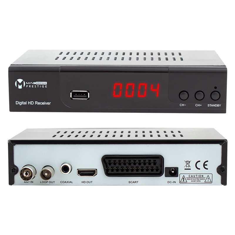 CLZ192 MAGBOX PRESTİGE DVB-T2/C FULL HD MİNİ KARASAL-UYDU ALICISI (HDMI+SCART) YOUTUBELU (4172)