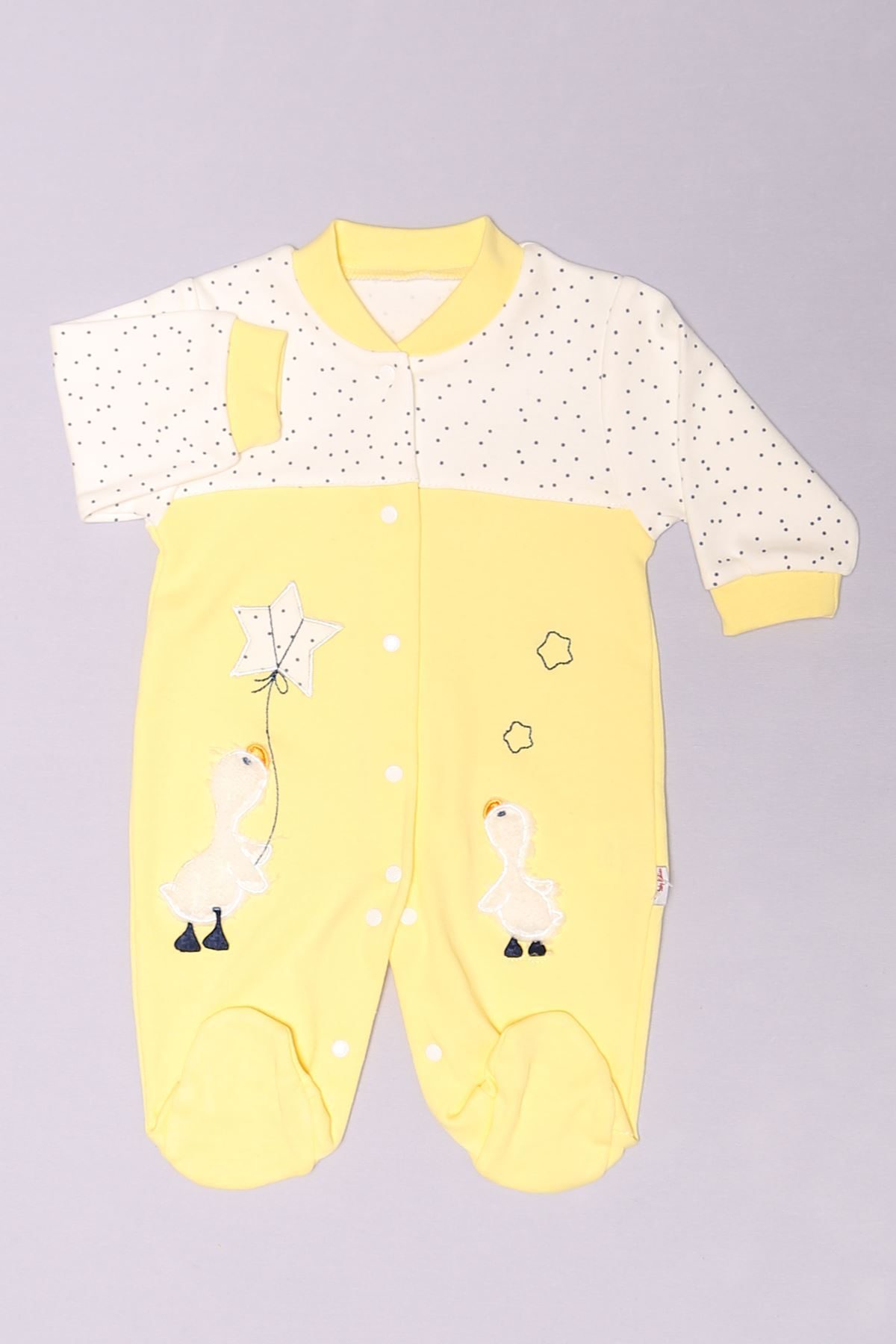 CLZ275 1-6 Aylık Bebek Tulum Sarı