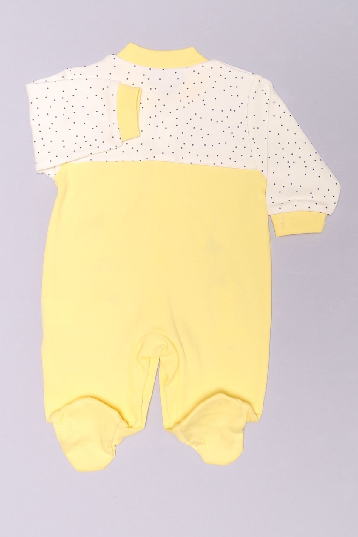 CLZ275 1-6 Aylık Bebek Tulum Sarı