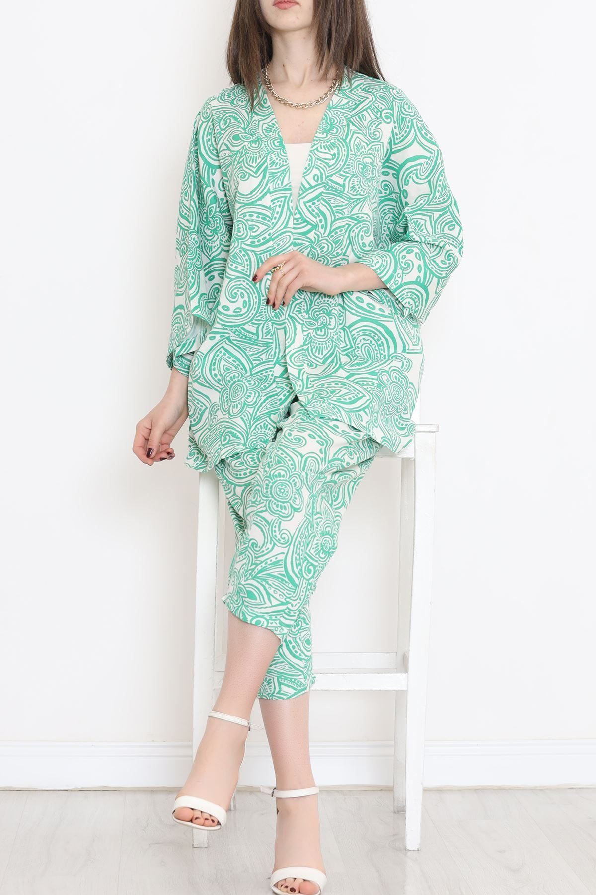 CLZ275 Kimono Takım Yeşil