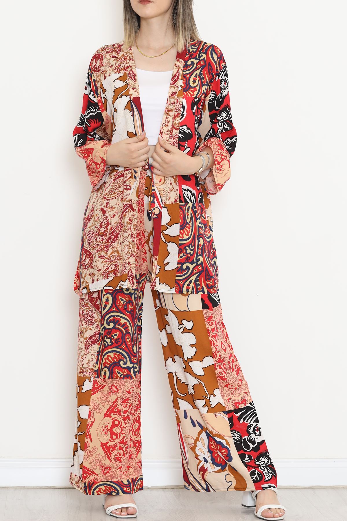CLZ275 Kimono Takım Kiremit