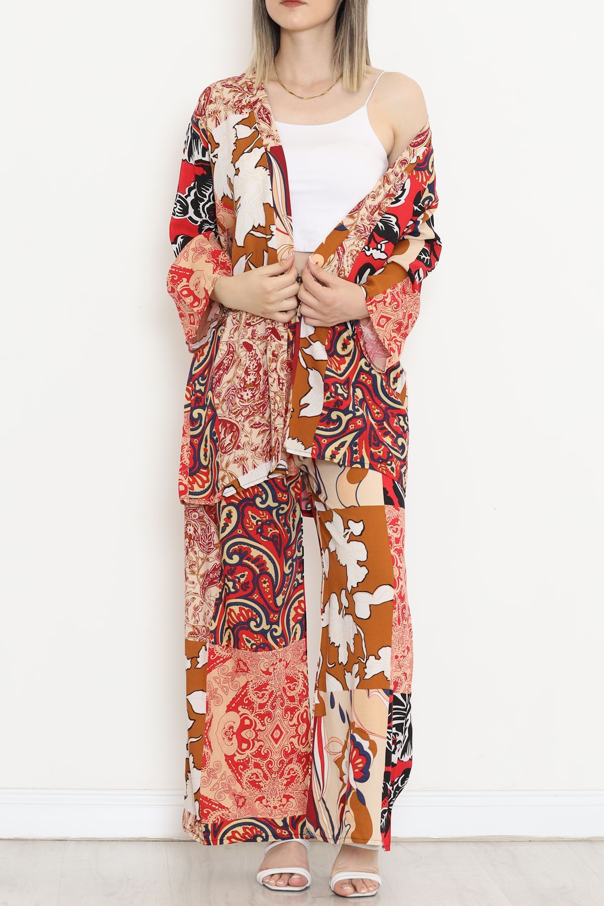 CLZ275 Kimono Takım Kiremit