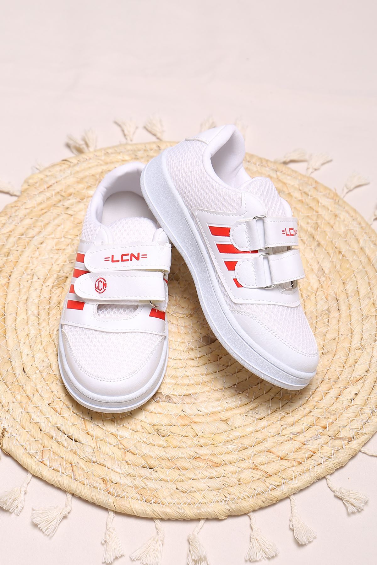 CLZ275 Çocuk Spor Ayakkabı Beyazkırmızı