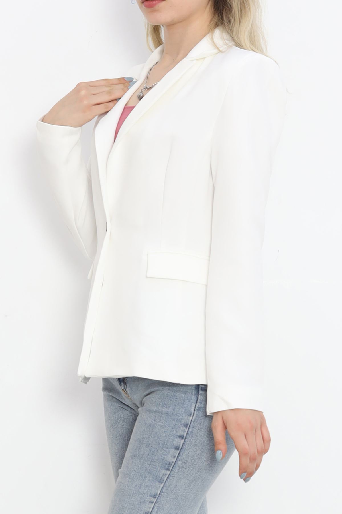 CLZ275 Blazer Ceket Beyaz