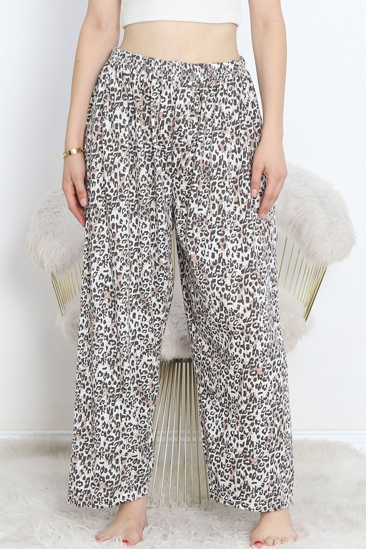 Büyük Beden Pijama Altı Leopar