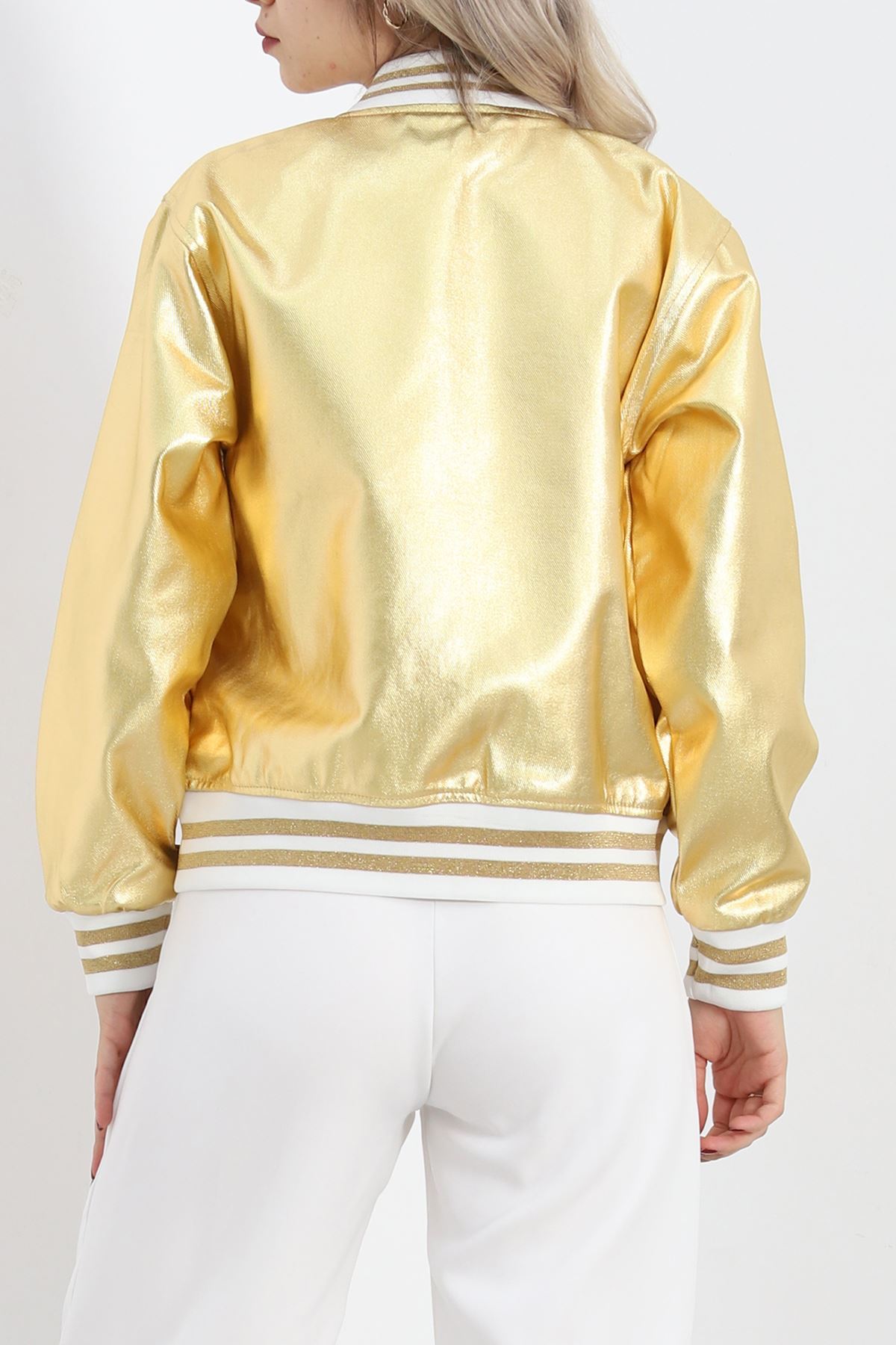 Varak Bomber Ceket Gold