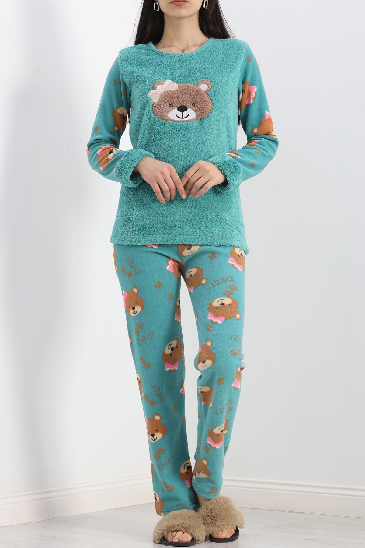 Polar Pijama Takımı Mintyeşili