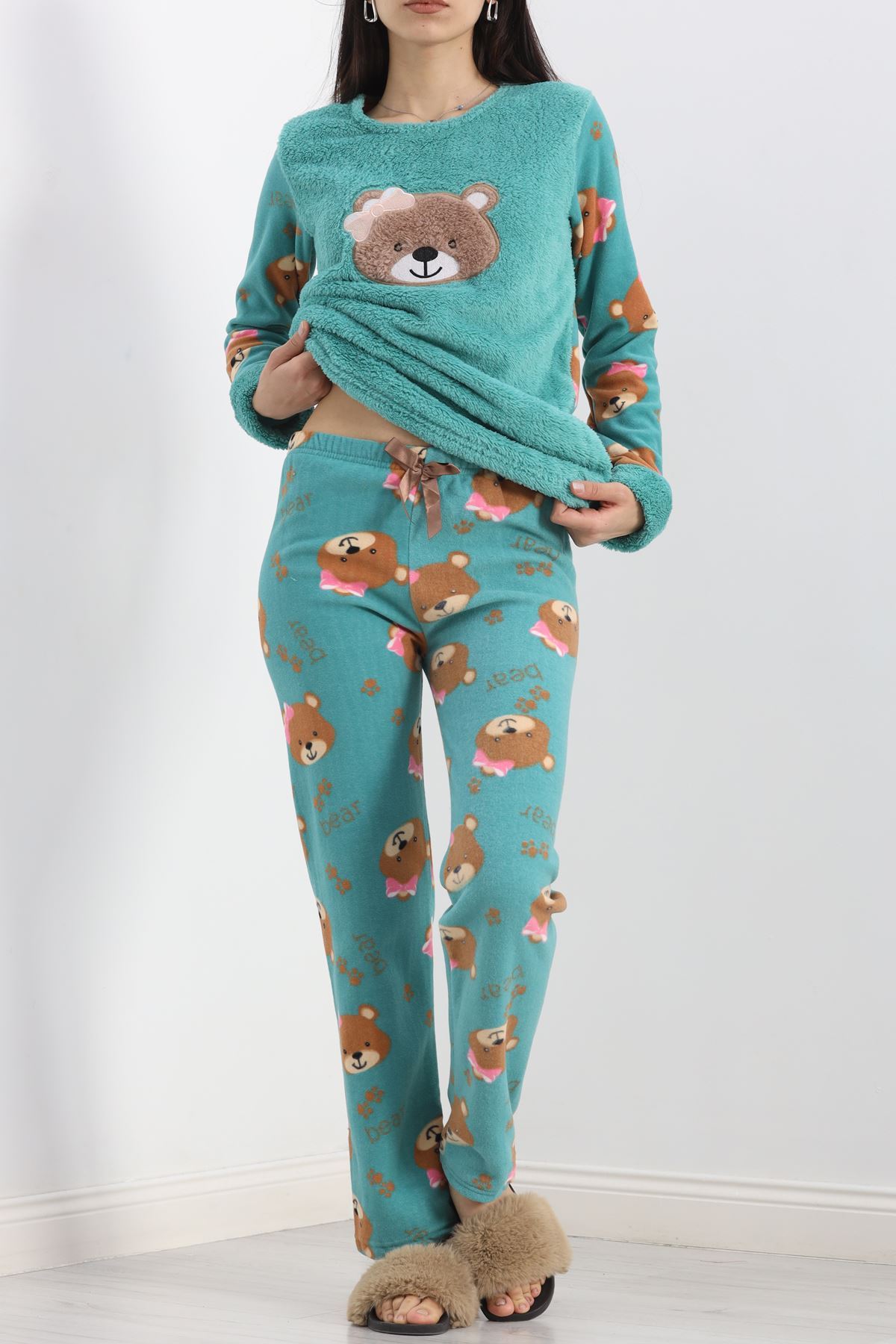 Polar Pijama Takımı Mintyeşili