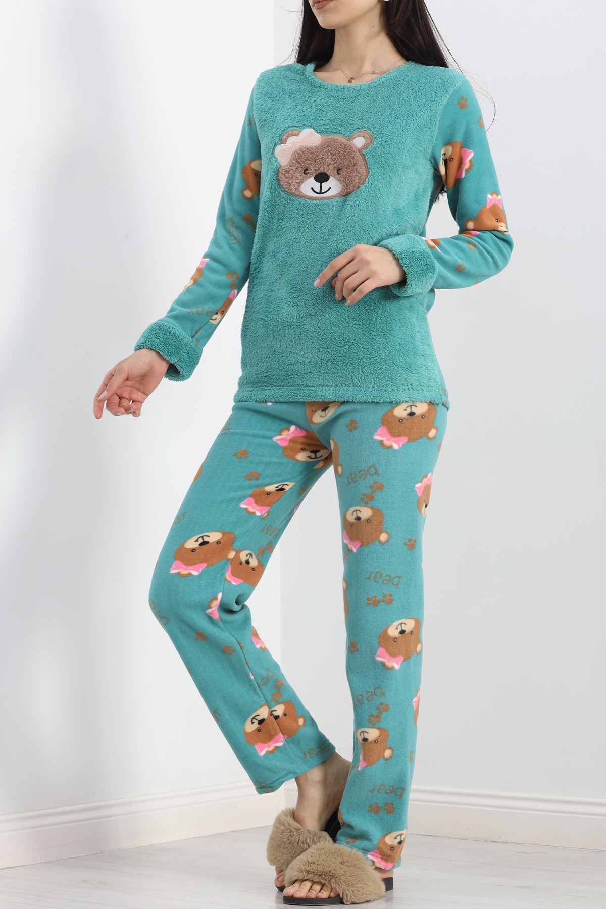 Polar Pijama Takımı Mintyeşili