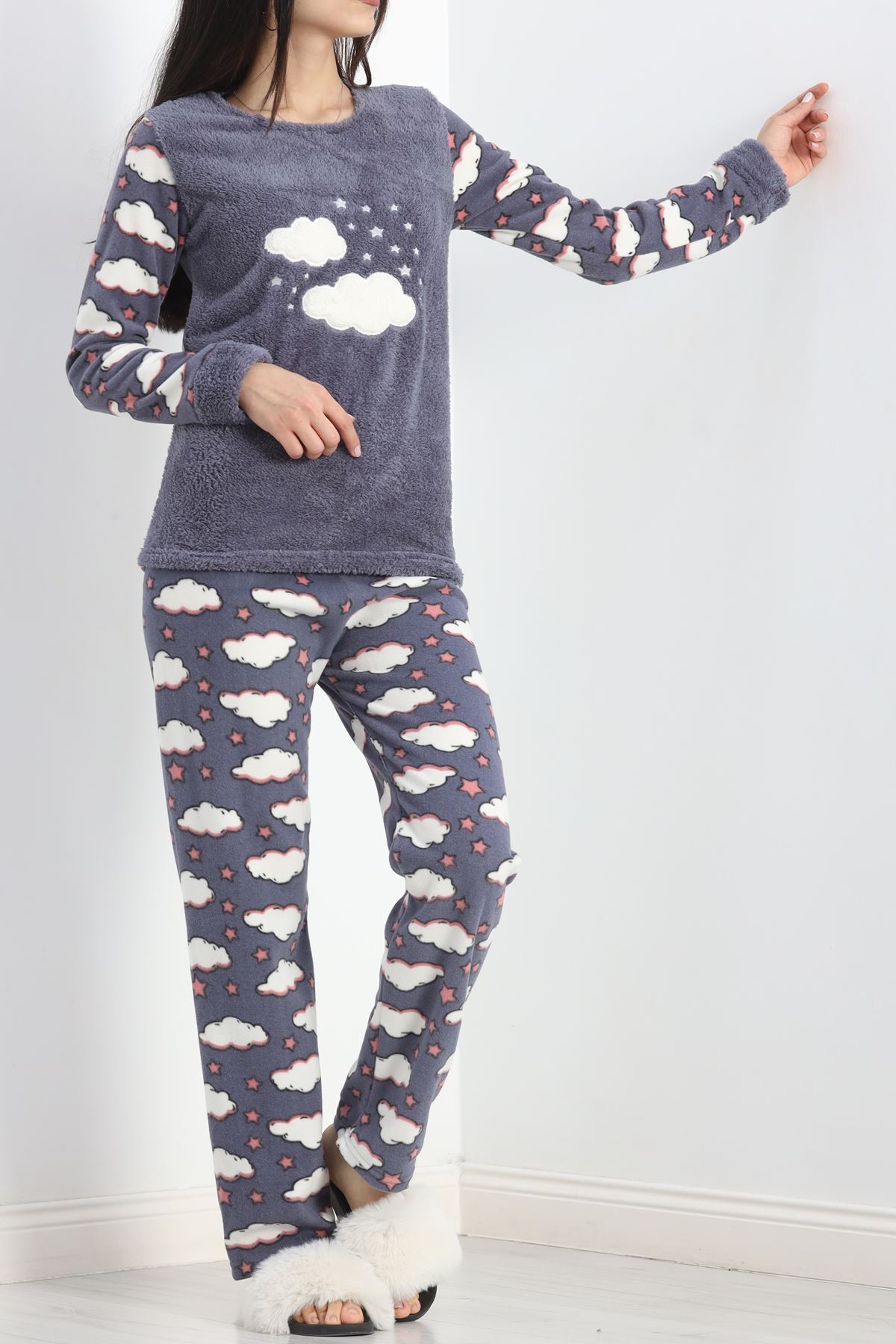 Polar Pijama Takımı Füme