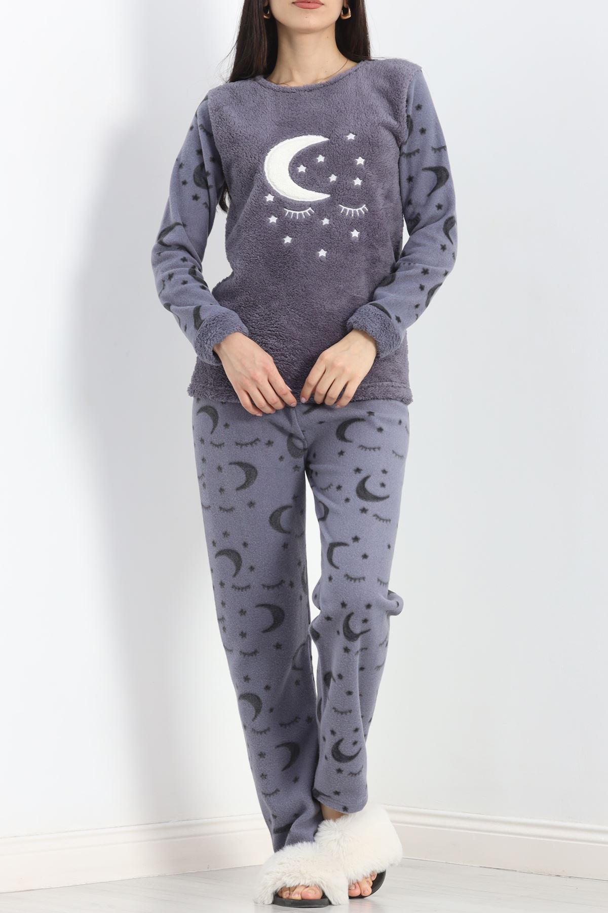 Polar Pijama Takımı Füme2