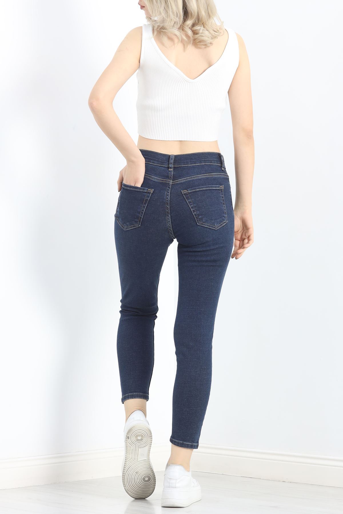 Mom Boyfriend Jeans Tintkahve