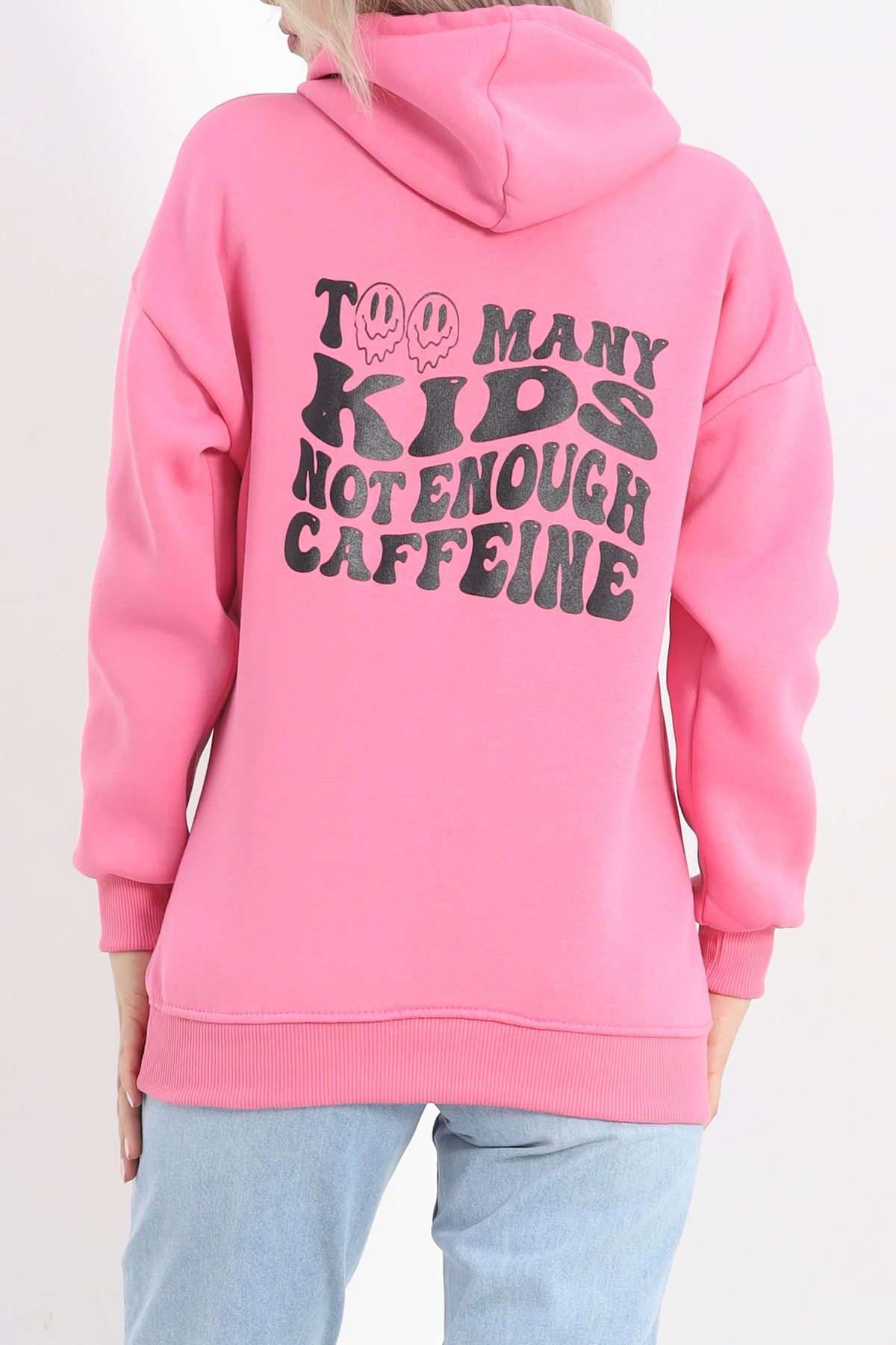 Baskılı Unisex Sweat Pembe