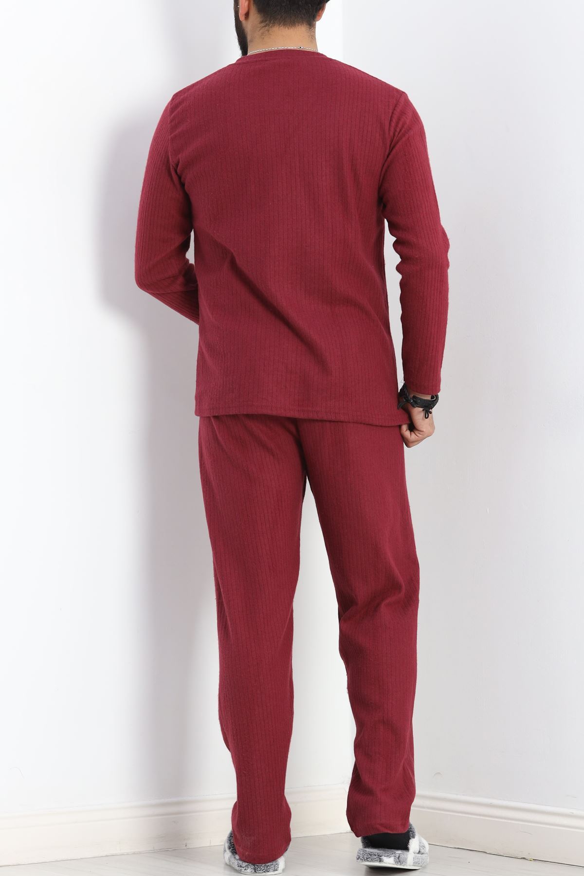 Erkek Pijama Takımı Bordo