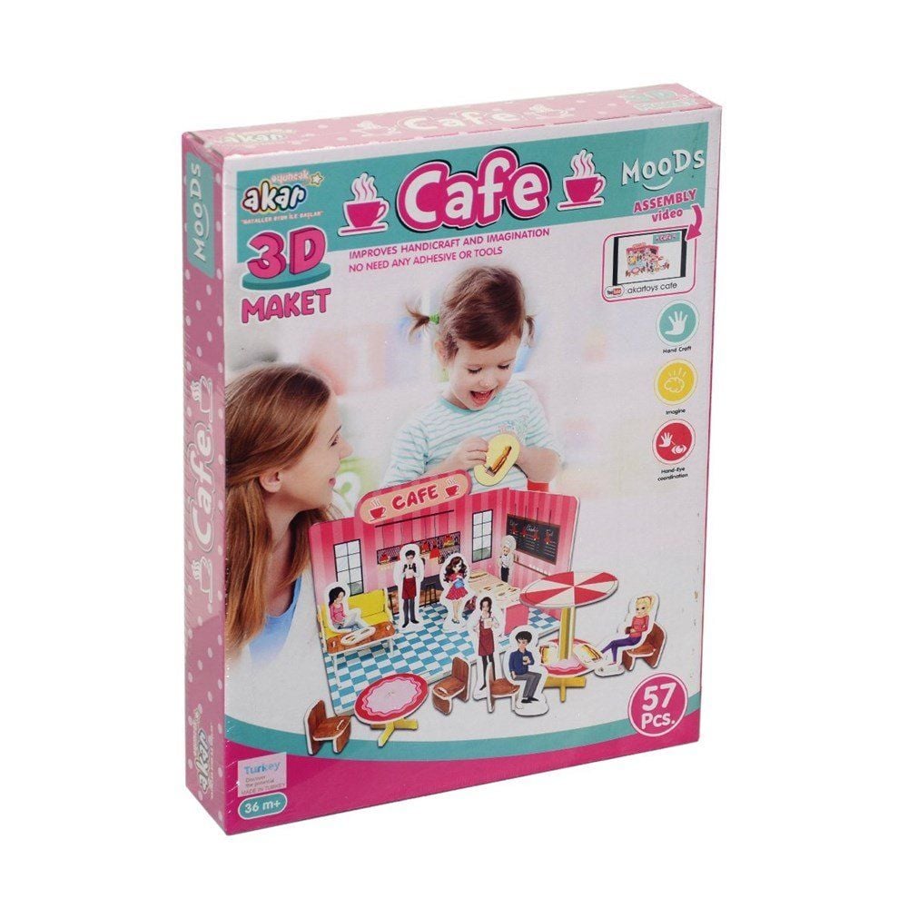 CLZ193 Nessiworld Cafe Maket 3 Boyutlu Puzzle