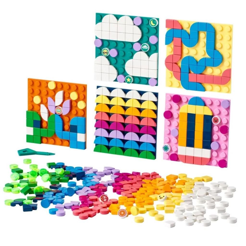 CLZ193 41957 Lego Dots, Yapıştırılabilir Kare Parçalar Mega Paket, 486 parça +6 yaş