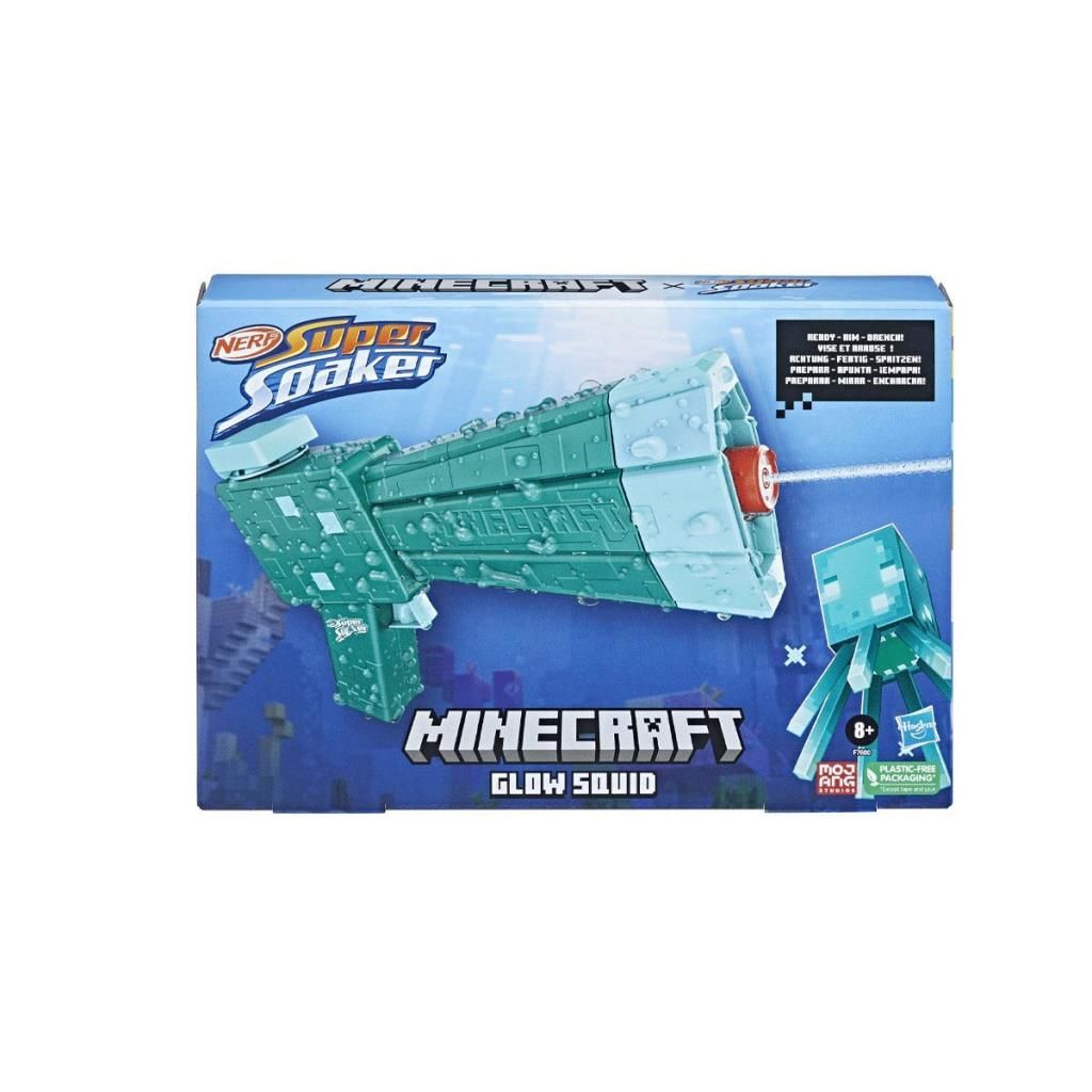 CLZ193 F7600 ﻿ Super Soaker Minecraft Glow Squid +8 yaş
