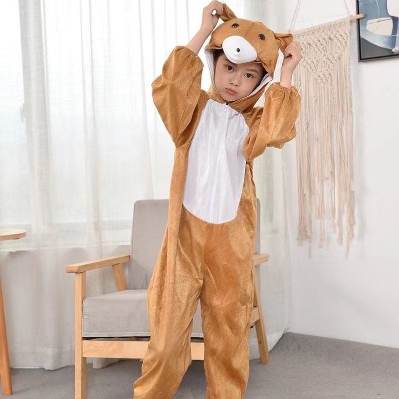 CLZ193 Çocuk Ayı Kostümü - Maymun Kostümü 4-5 Yaş 100 cm