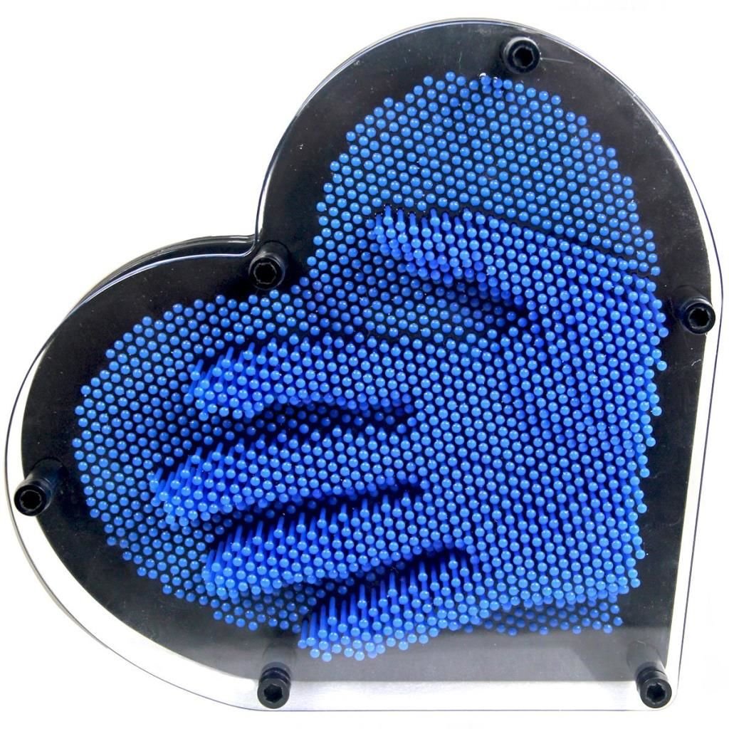CLZ193 Nessiworld Pinart 3D Kalp Çivili Tablo 21 cm