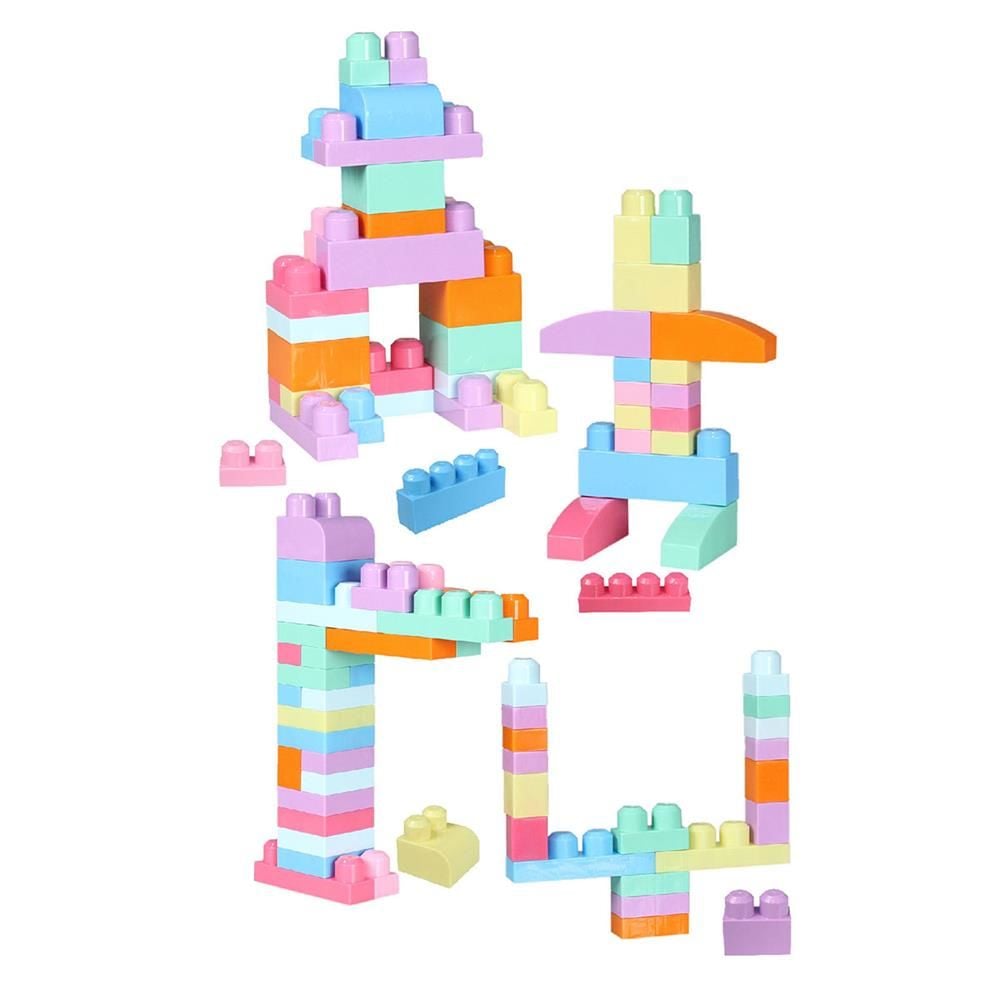CLZ193 2915 Play Blox Pastel Blok Yapı Oyuncakları 56 Parça ,Saklama Çantalı ,1 Yaş ve Üzeri