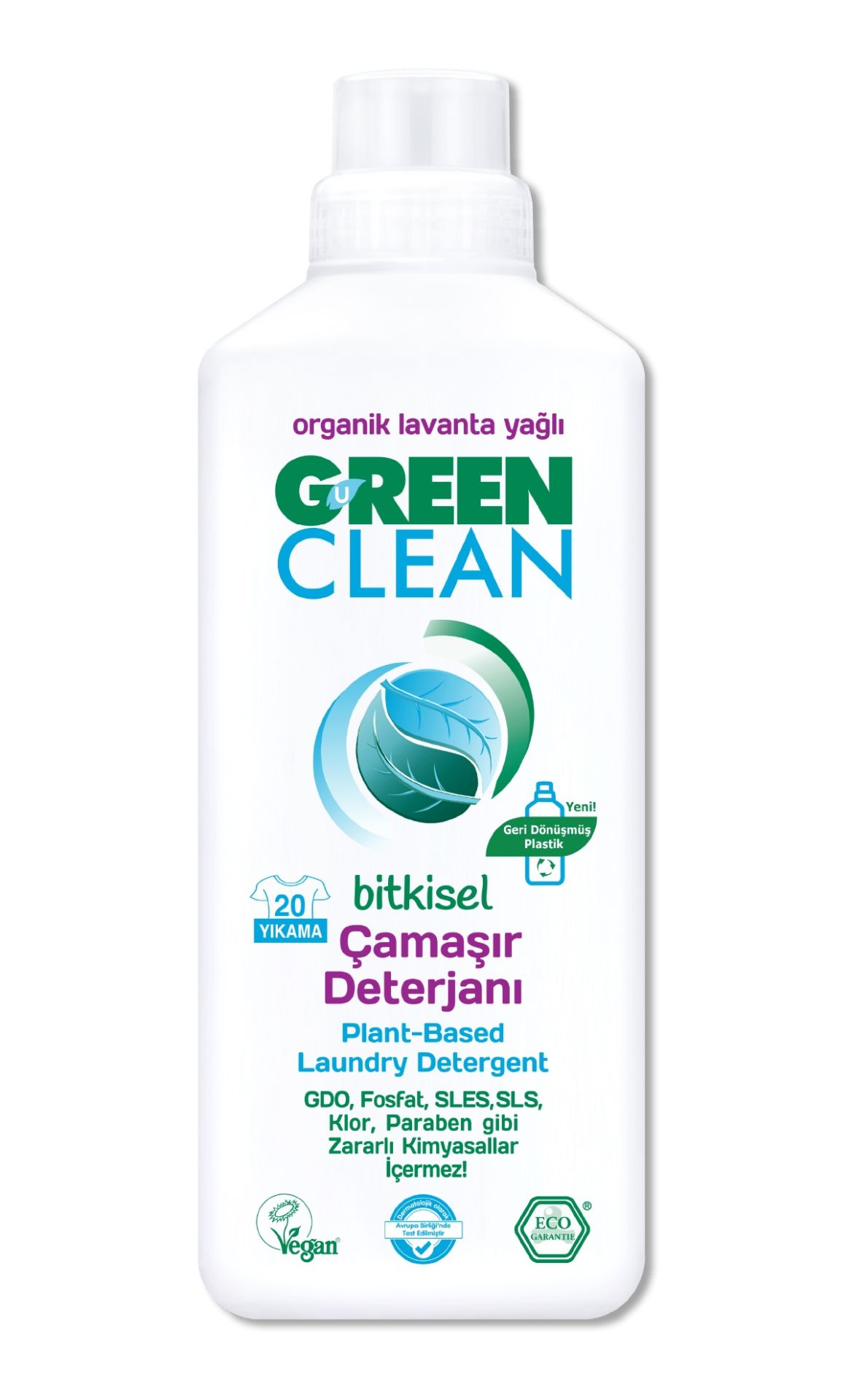 CLZ193 Green Clean Bitkisel Çamaşır Deterjanı 1000ml