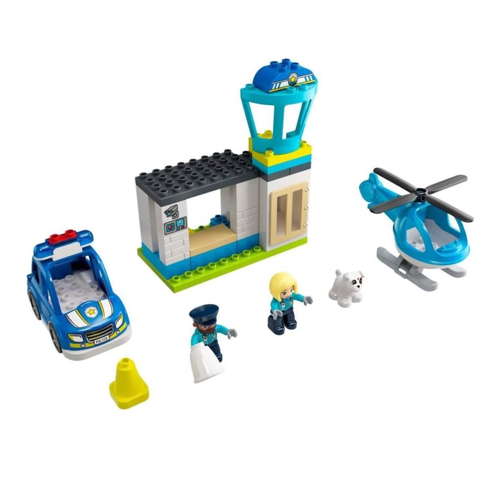 CLZ193 10959 Lego Duplo Polis Merkezi ve Helikopter 40 parça +2 yaş