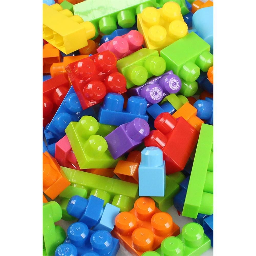 CLZ193 Play Blox Yapı Oyuncakları 133 Parça Kovalı Parlak Renkler Mega Blok Seti