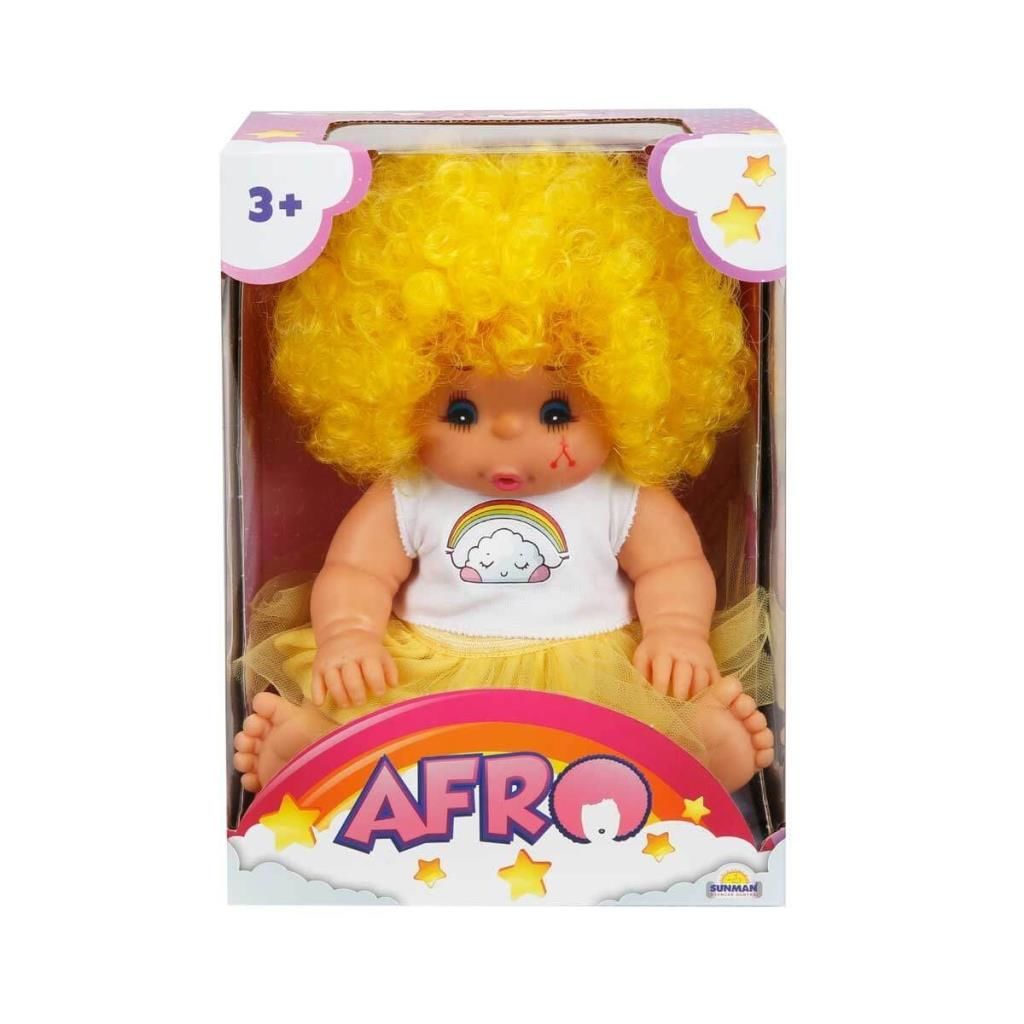 CLZ193 20040 Afro Kıvırcık Saçlı Bebek 23 cm -Sunman
