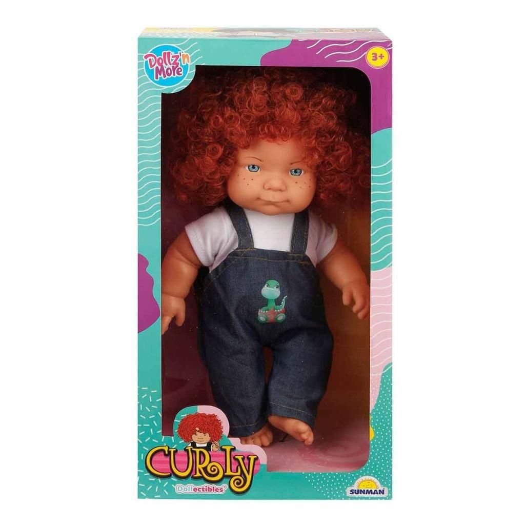 CLZ193 30151 Sunman, Curly Kıvırcık Saçlı Bebek 35 cm
