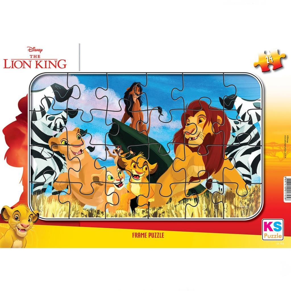 CLZ193 Nessiworld Lion King 24 Parça Frame Puzzle