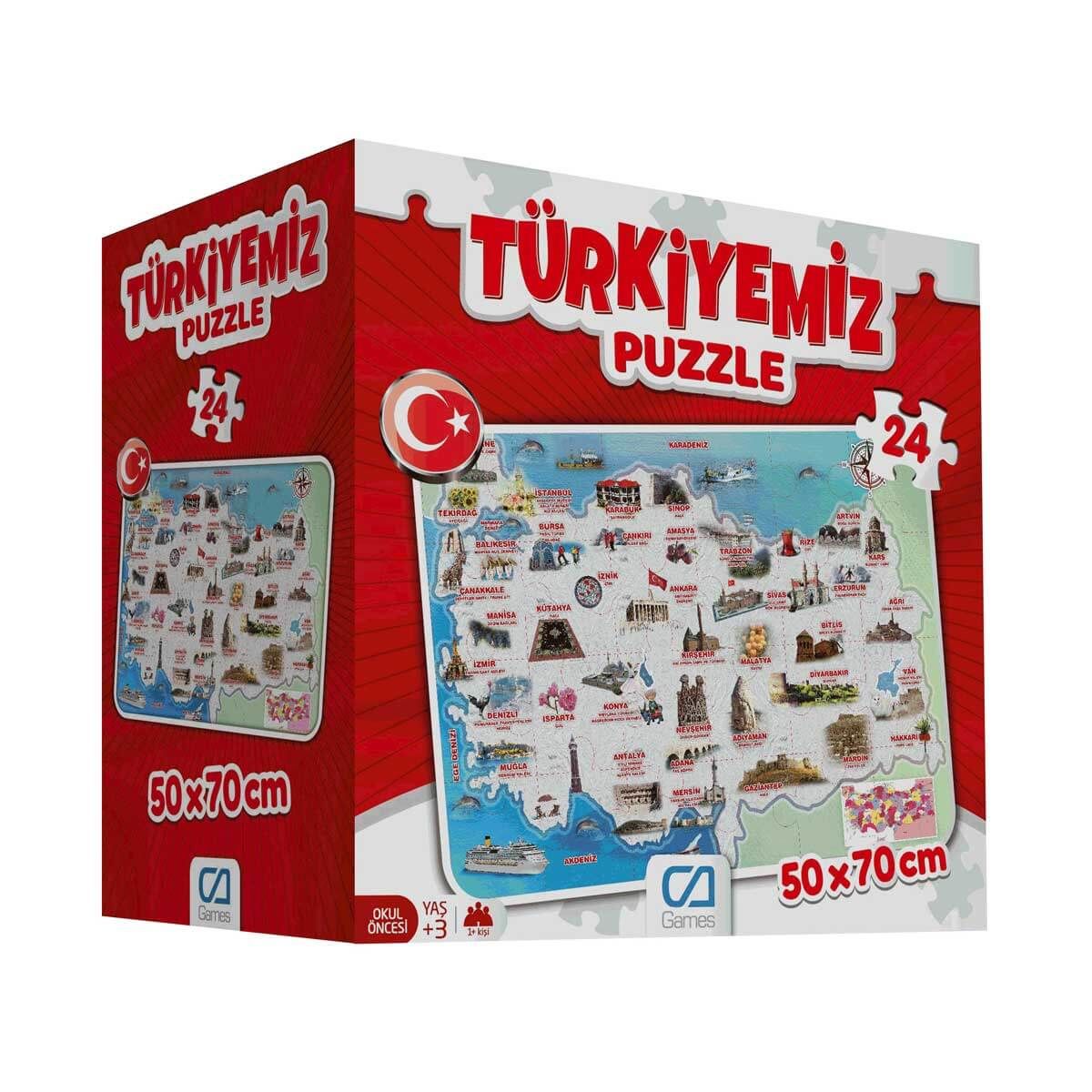 CLZ193  Türkiyemiz Puzzle 24 Parça 5079