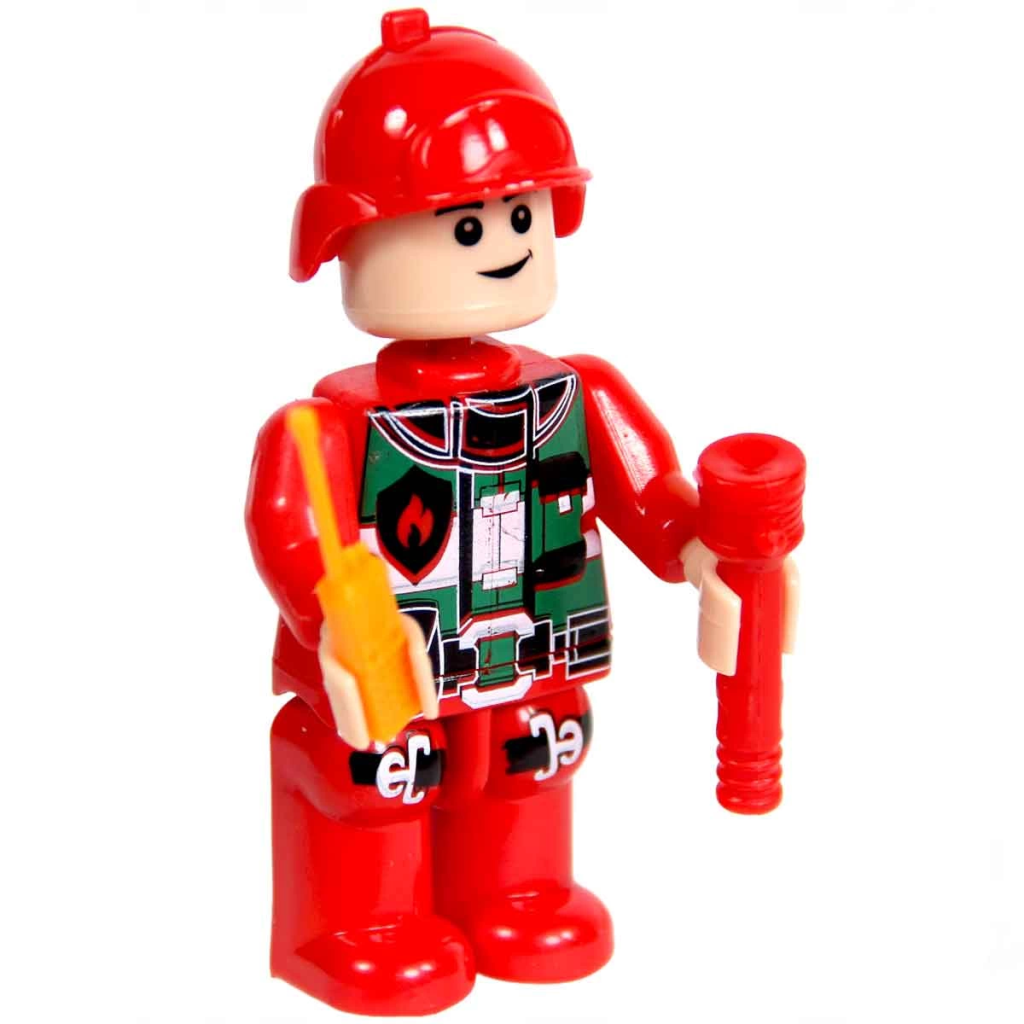 CLZ193 Nessiworld Fire Fighter İtfaiye Figürü Lego Seti